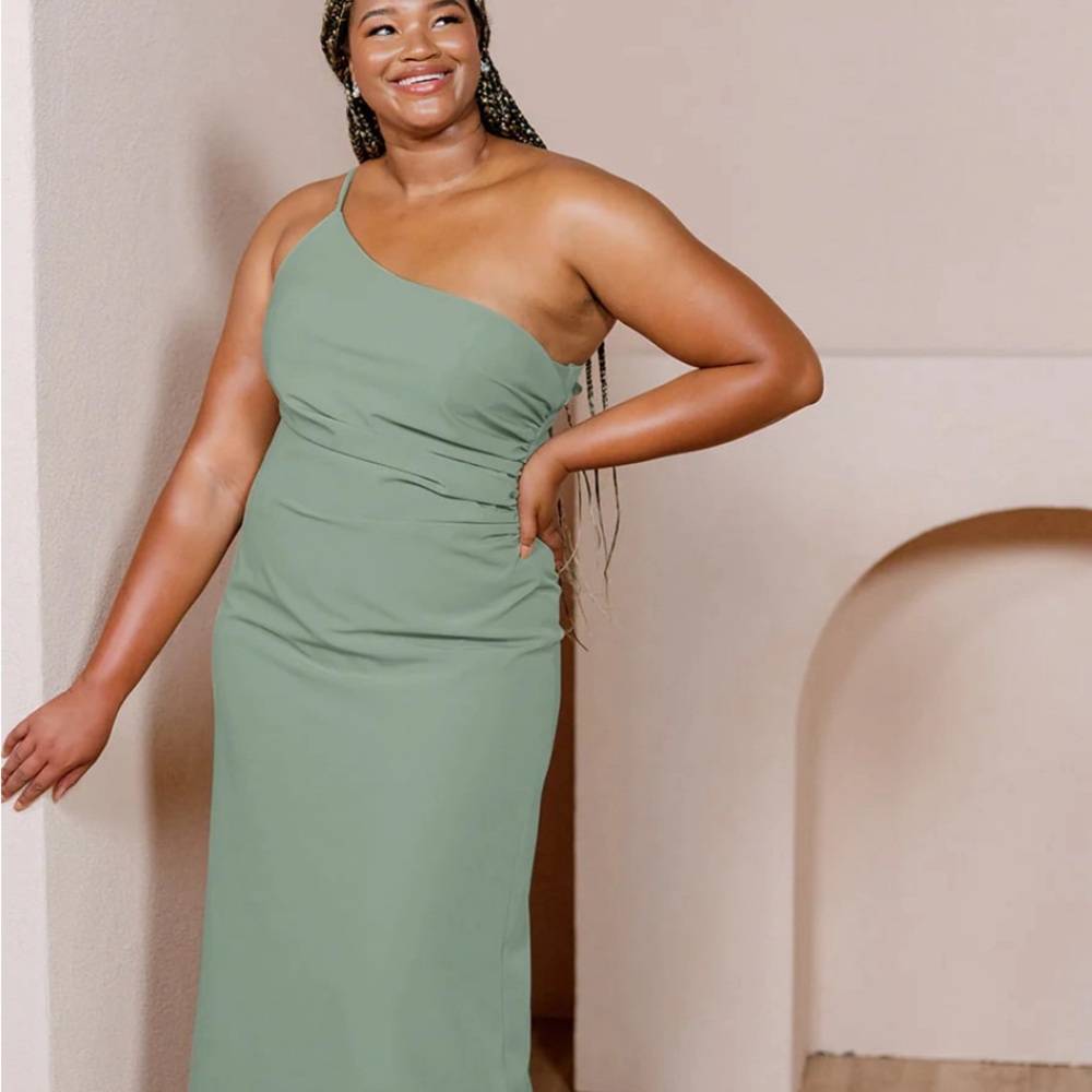 Revelry bridesmaid dress “Jade” in sage (as first shown) - size 2. Never worn!